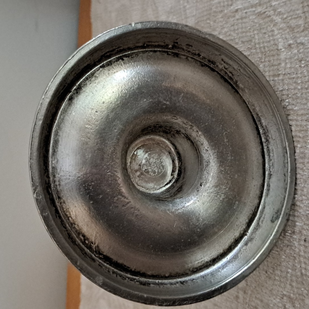 Vintage Artina Sks Zinn Pewter German Candle Holder - Picture 4 of 7